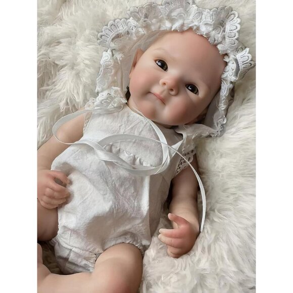 🆕13inch Silicone Reborn Baby Girl Realistic Newborn Baby Doll Life Baby Doll - Picture 3 of 10